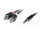 Фото - Аудіо-кабель REAL-EL Audio Pro 3.5 мм - 2xRCA (M/M), 1.8 м, чорний (EL123500042) | click.ua