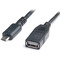 Фото - Кабель REAL-EL USB - micro USB V 2.0 (F/M), 0.1 м, чорний (EL123500014) | click.ua