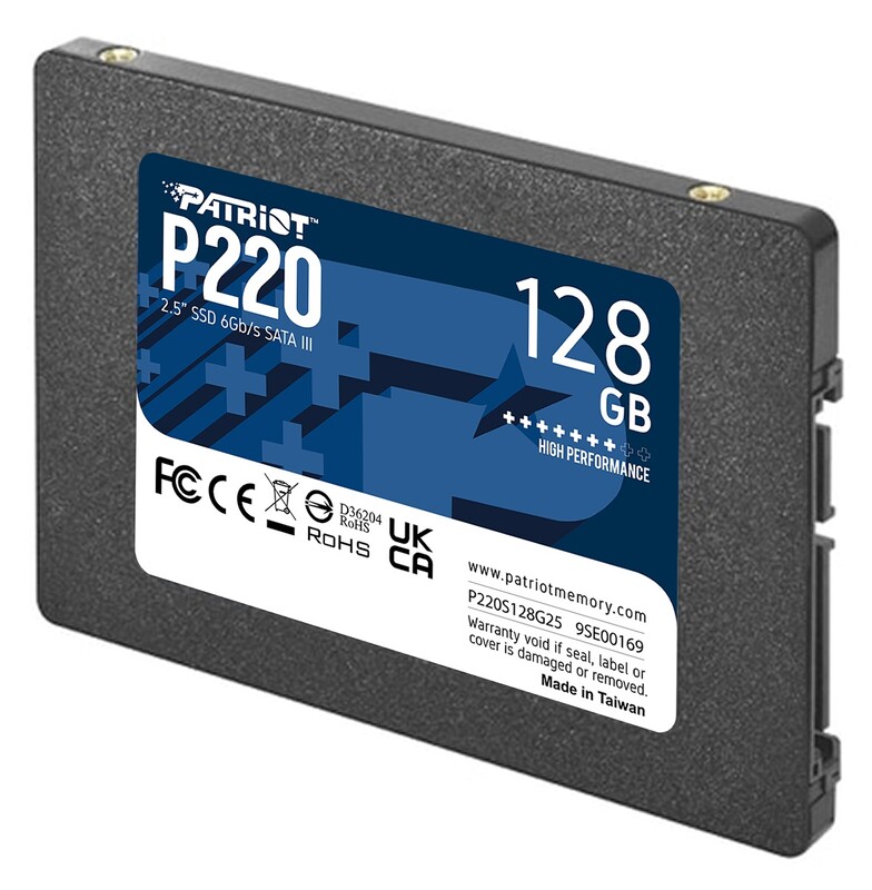 Накопитель SSD  128GB Patriot P220 2.5" SATAIII TLC (P220S128G25)