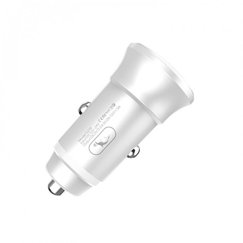 Автомобильное зарядное устройство SkyDolphin SZ10 QC3.0 (1USB, 3.1A) White (AZP-000085)