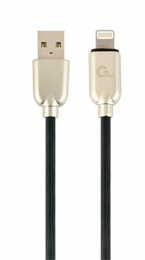 Кабель Cablexpert USB - Lightning (M/M), преміум, 2 м, чорний (CC-USB2R-AMLM-2M)