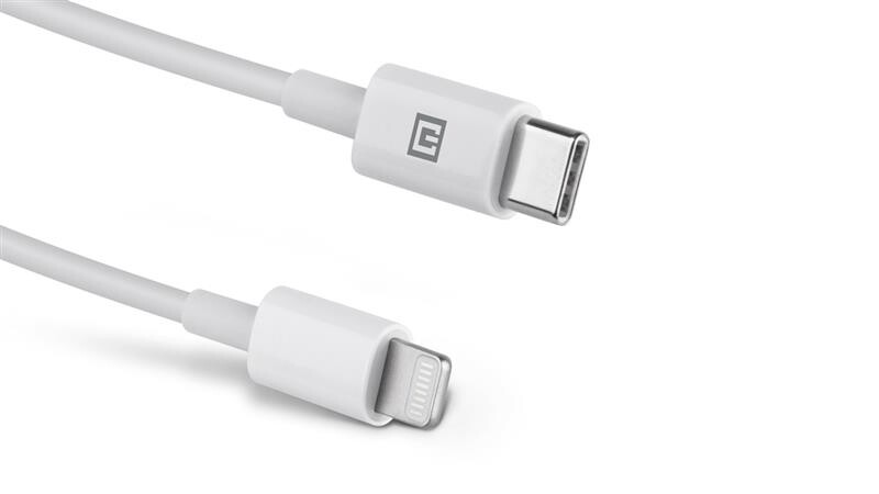 Кабель REAL-EL USB-C-Lightning 1m, White (4743304104680)