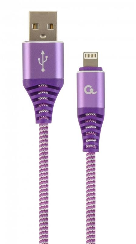 Кабель Cablexpert USB - Lightning (M/M), премиум, 2 м, фиолетовый (CC-USB2B-AMLM-2M-PW)