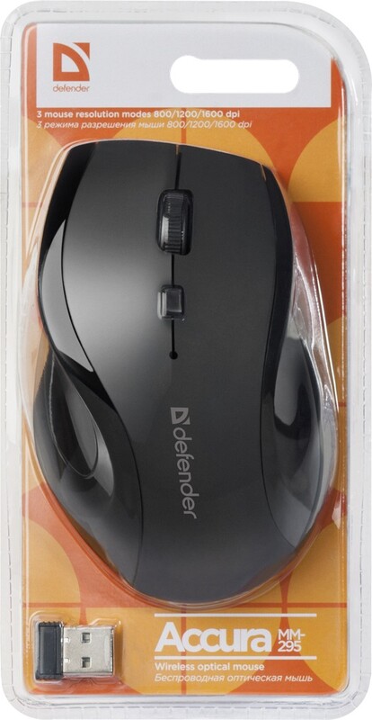 Мышь беспроводная Defender Accura MM-295 Black (52295)