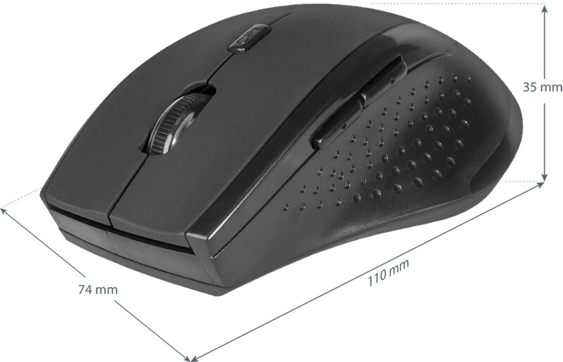 Миша бездротова Defender Accura MM-365 Black (52365)