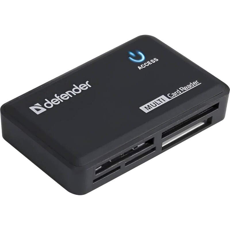 Універсальний картрідер Defender Optimus USB 2.0 Black 5 слотів (83501)