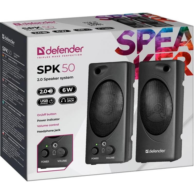 Акустична система Defender SPK 50 Black (65150)