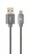 Фото - Кабель Cablexpert USB - micro USB V 2.0 (M/M), премиум, 1 м, серый (CC-USB2S-AMmBM-1M-BG) | click.ua