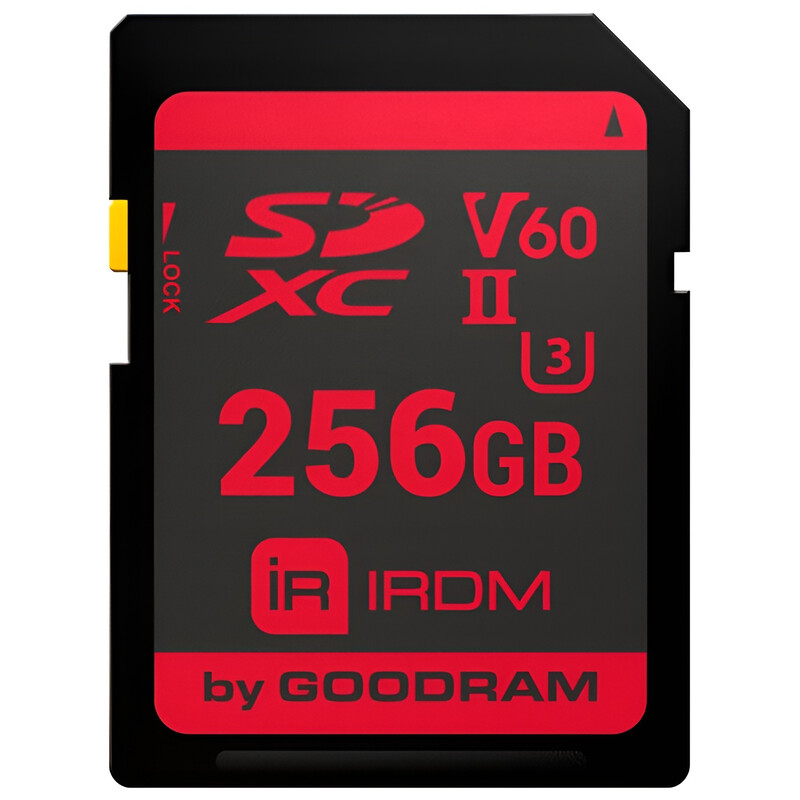 Карта пам`ятi SDXC 256GB UHS-II/U3 Goodram IRDM R280/W95MB/s (IR-S6B0-2560R11)