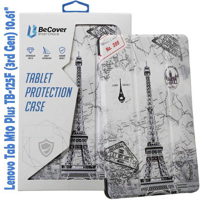Чохол-книжка BeCover Smart для Lenovo Tab M10 Plus TB-125F (3rd Gen)/K10 Pro TB-226 10.61" Paris (708316)