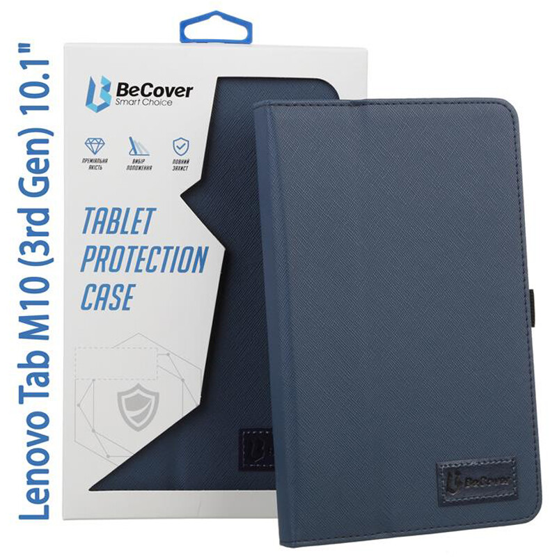 Чохол-книжка BeCover Slimbook для Lenovo Tab M10 TB-328F (3rd Gen) 10.1" Deep Blue (708340)