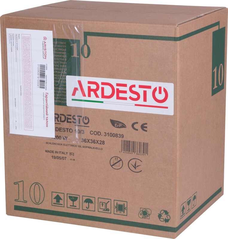 Водонагрівач Ardesto EWH-10OMWMI (3100839)