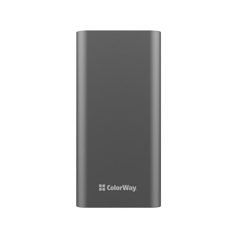 Универсальная мобильная батарея ColorWay 20000mAh Gray (CW-PB200LPH3GR-PDD)
