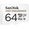 Фото - Карта памяти MicroSDXC 64GB UHS-I/U3 Class 10 SanDisk High Endurance R100/W40MB/s + SD-adapter (SDSQQNR-064G-GN6IA) | click.ua