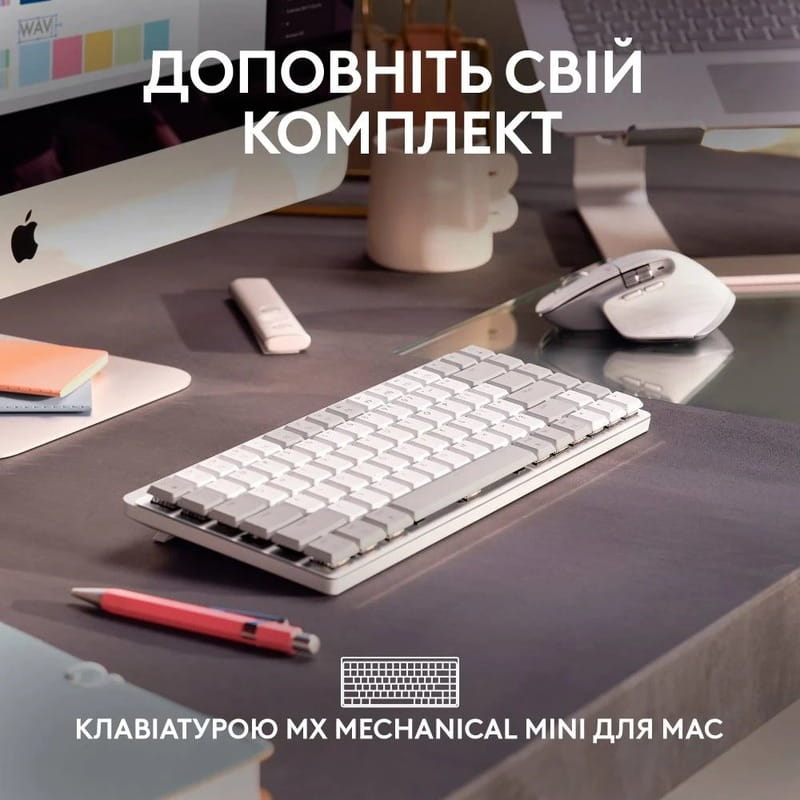 Миша бездротова Logitech MX Master 3S For Mac Pale Grey (910-006572)