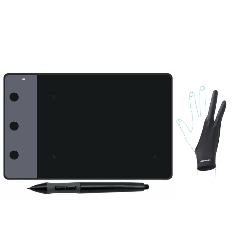 Графічний планшет Huion H420 + рукавичка