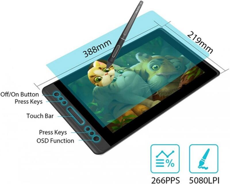 Графічний монітор Huion Kamvas Pro 13 + рукавичка