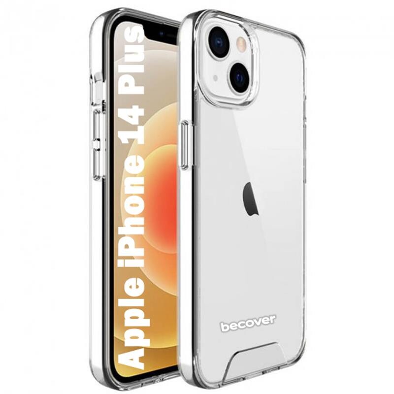 Чeхол-накладка BeCover Space Case для Apple iPhone 14 Plus Transparancy (708582)
