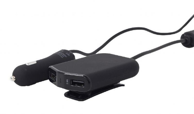 Автомобильное зарядное устройство EnerGenie (4USBх9.6A) Black (EG-4U-CAR-01)