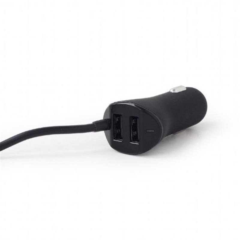 Автомобильное зарядное устройство EnerGenie (4USBх9.6A) Black (EG-4U-CAR-01)