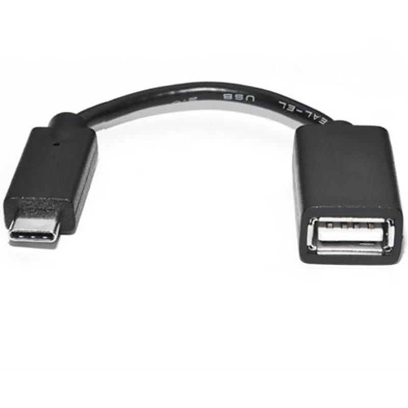 Кабель REAL-EL  USB Type-C - USB V 2.0 (M/F), 0.1 м, черный (EL123500030)