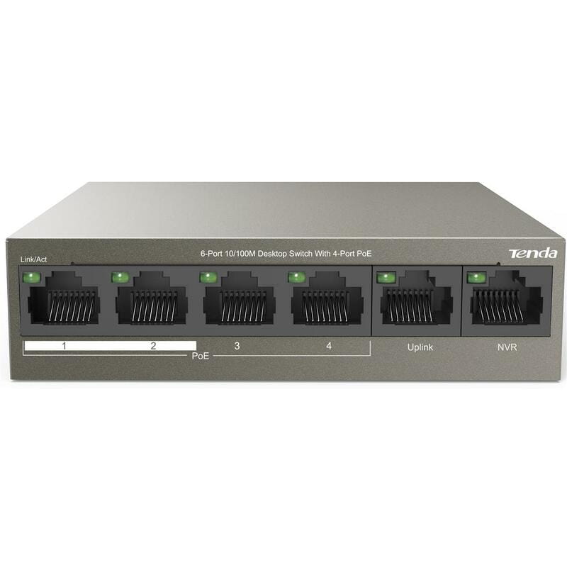 Комутатор Tenda TEF1106P-4-63W