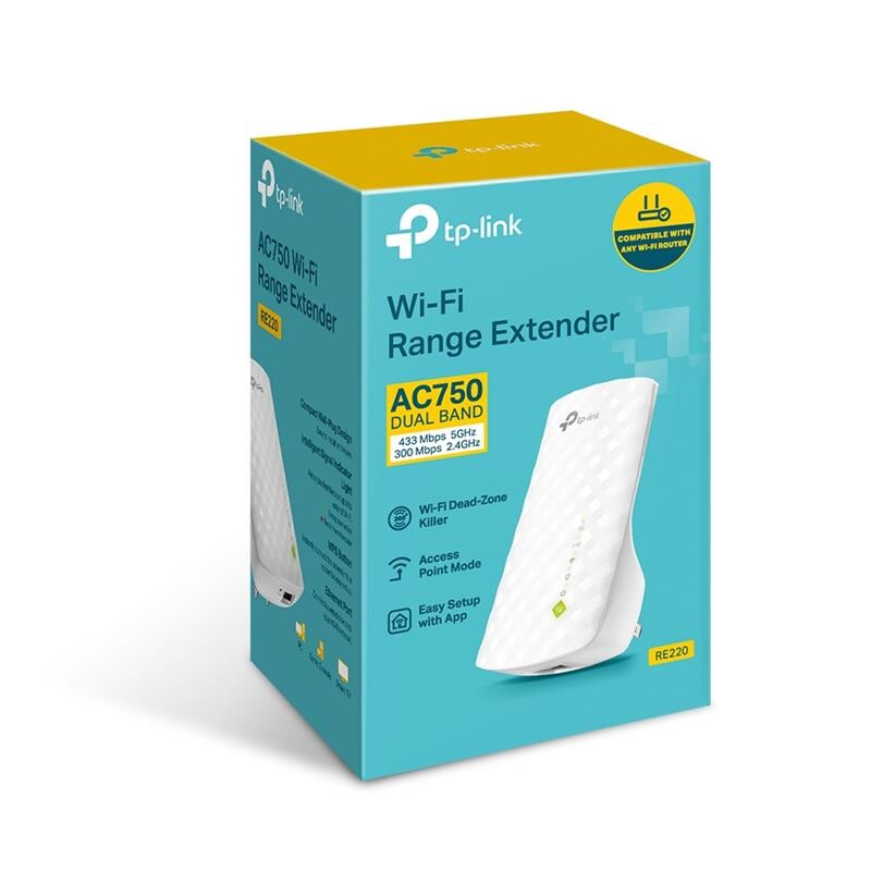 Беспроводной повторитель/расширитель WiFi сигнала TP-Link RE220