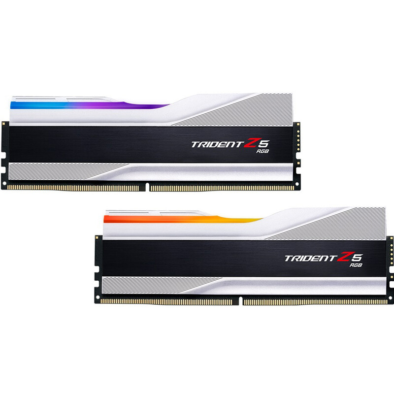 Модуль пам`ятi DDR5 2x16GB/7200 G.Skill Trident Z5 RGB Silver (F5-7200J3445G16GX2-TZ5RS)