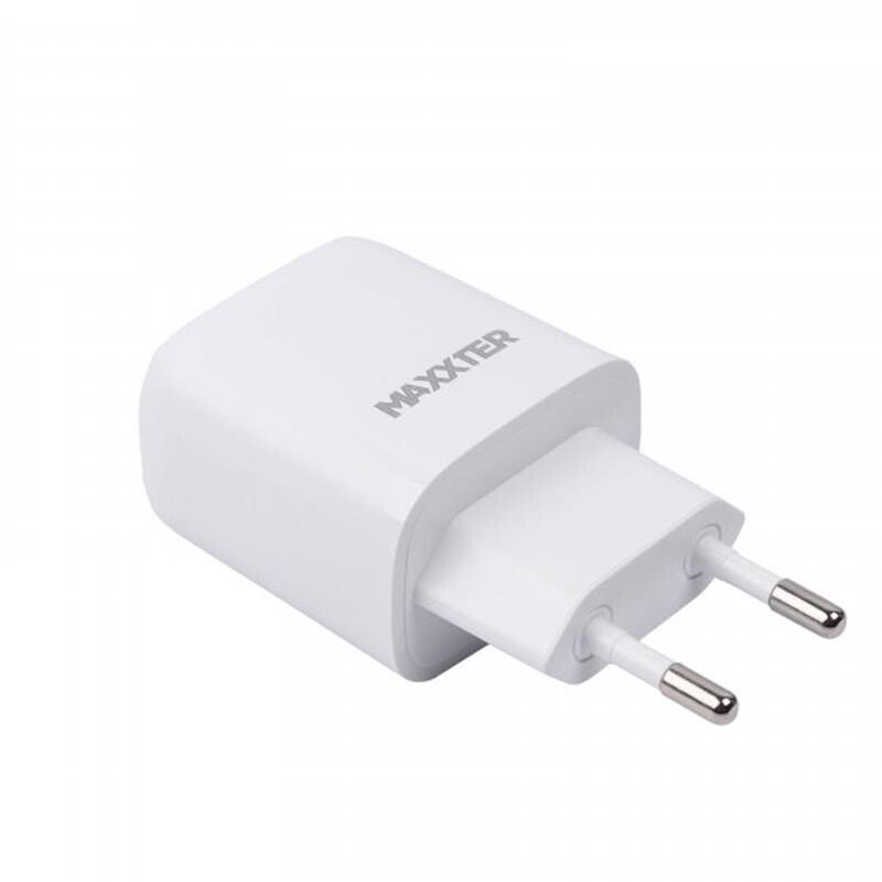 Сетевое зарядное устройство Maxxter (1USBх3А) QC3.0 White (WC-PD-CtL-01) + кабель Lightning