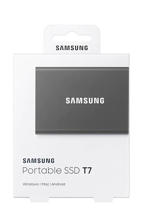 Накопитель внешний SSD 2TB Samsung T7 Titan Gray (MU-PC2T0T/WW)