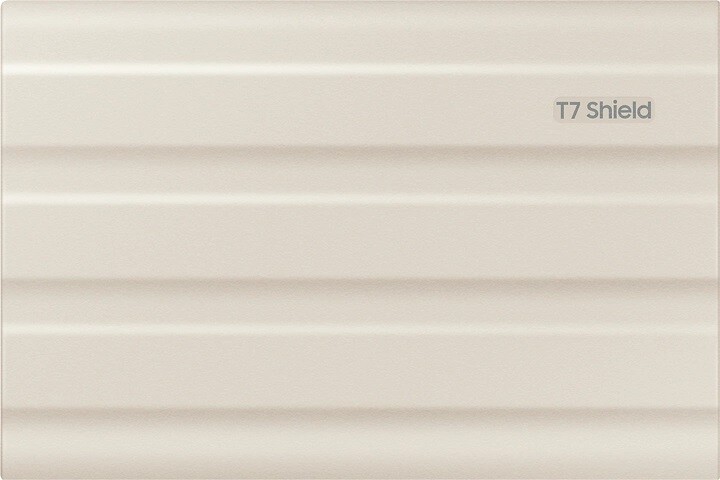 Накопичувач зовнішній SSD 1TB Samsung T7 Shield Beige (MU-PE1T0K/EU)