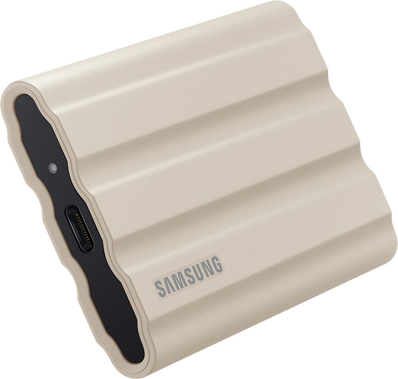 Накопичувач зовнішній SSD 1TB Samsung T7 Shield Beige (MU-PE1T0K/EU)