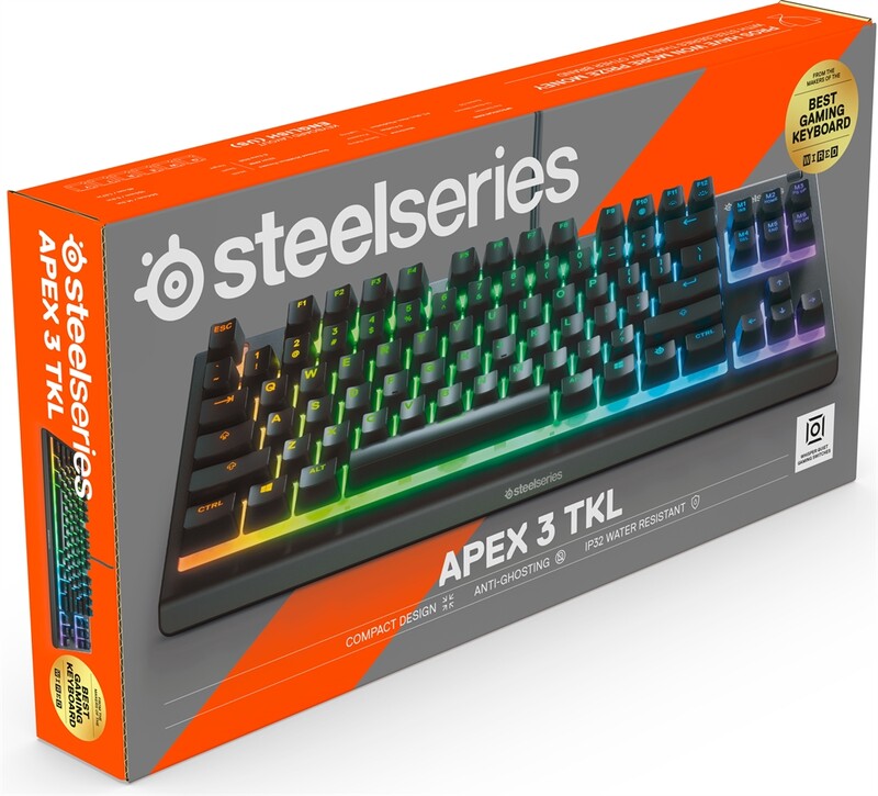 Клавиатура SteelSeries Apex 3 TKL USB (64831)
