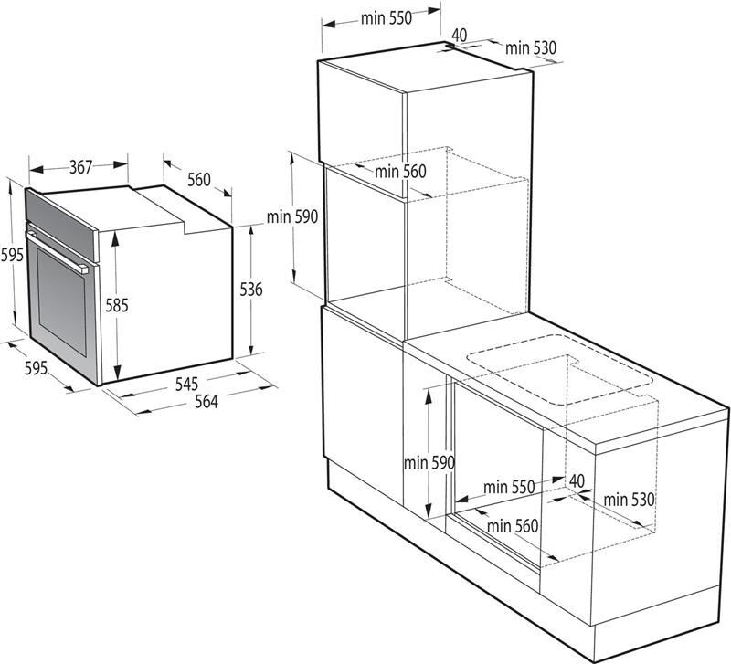 Духова шафа Gorenje BPSA6747A08BG