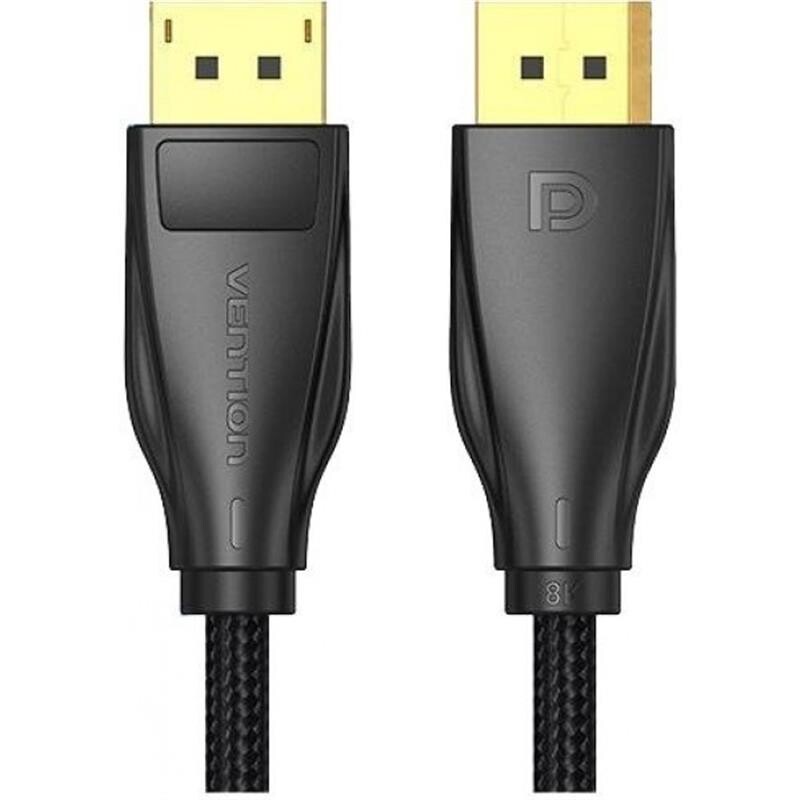 Кабель Vention DisplayPort - DisplayPort V1.4 (M/M), 1 м, Black (HCCBF)