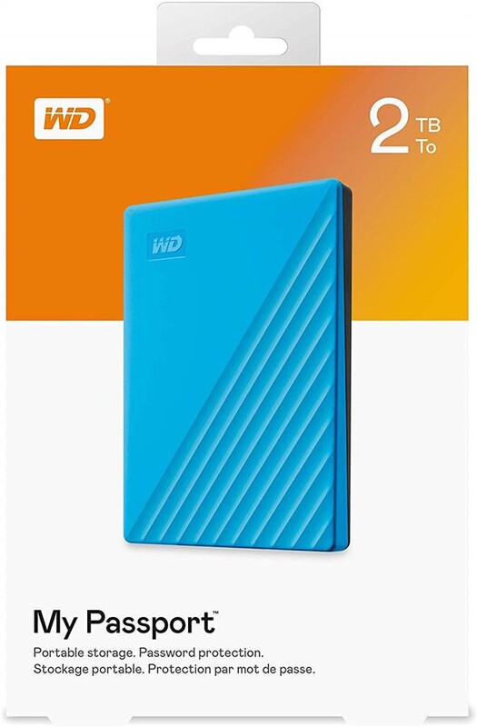 Внешний жесткий диск 2.5" USB 2.0TB WD My Passport Blue (WDBYVG0020BBL-WESN)