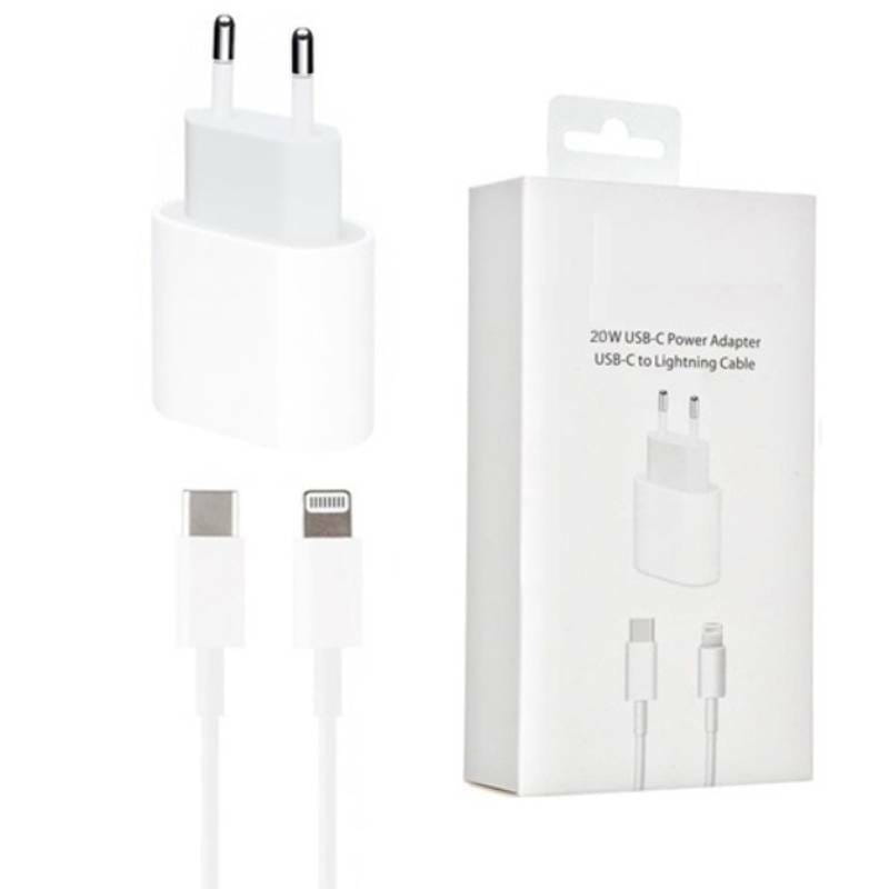 Зарядний пристрій 20Вт USB-C Power Adapter (S17199) + кабель Lightning