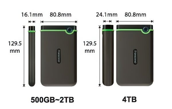 Внешний жесткий диск 2.5" USB 4.0TB Transcend StoreJet 25M3 Iron Gray Slim (TS4TSJ25M3S)