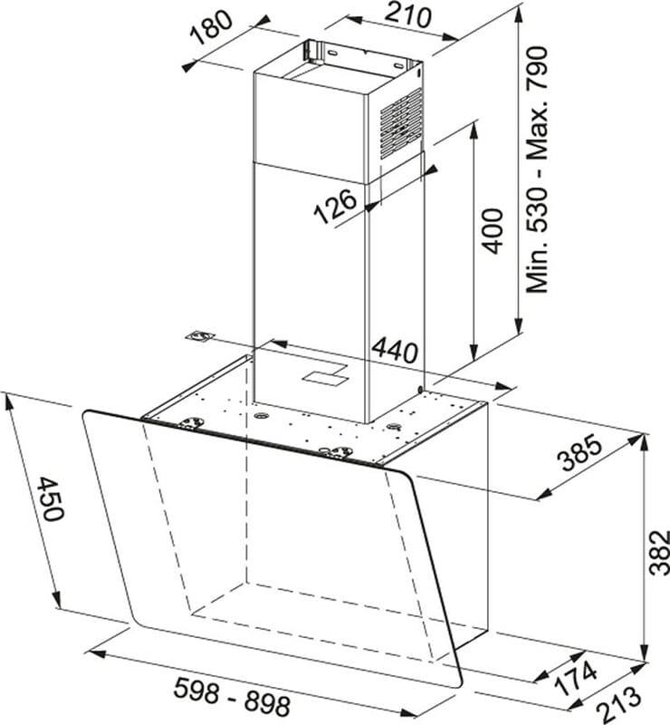 Вытяжка Franke Smart Vertical 2.0 FPJ 615 V BK/DG (330.0573.294)