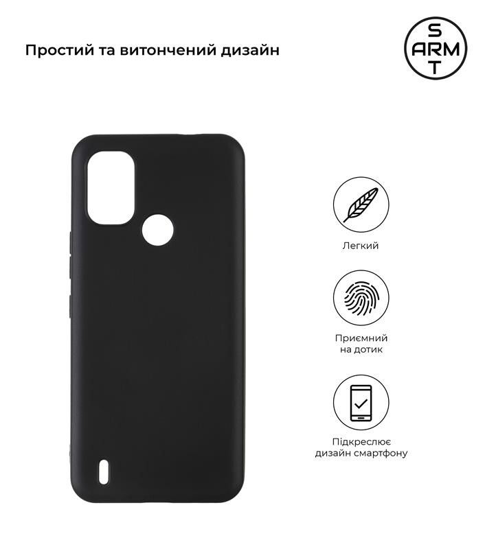 Чехол-накладка Armorstandart Matte Slim Fit для Nokia С21 Plus Black (ARM62194)