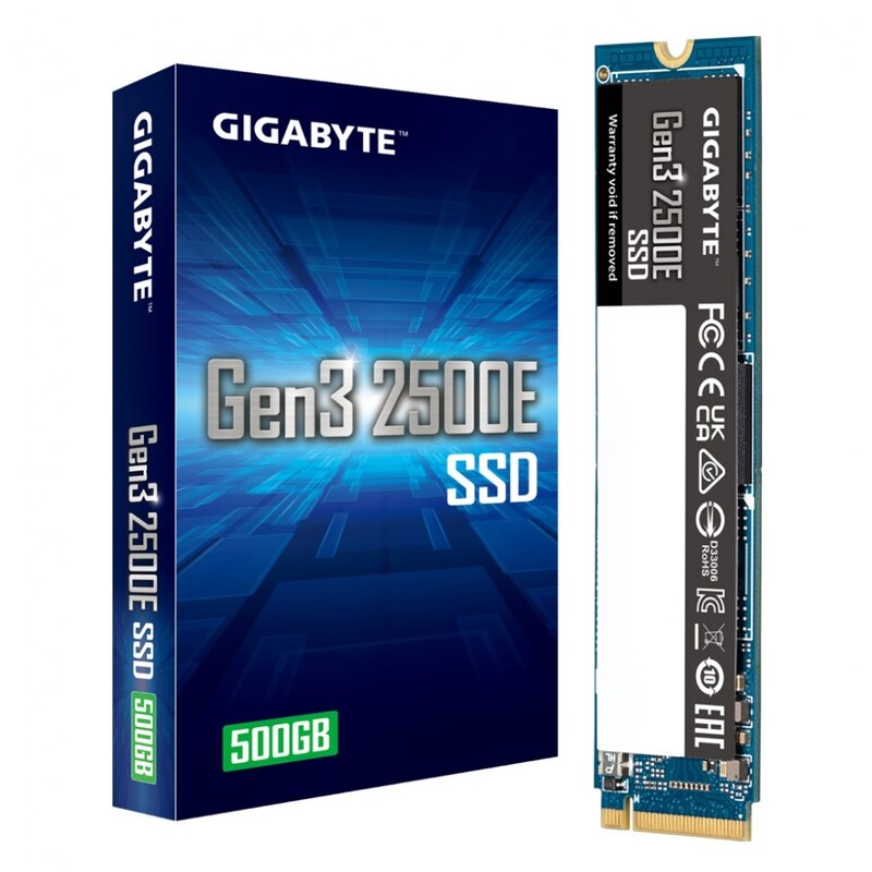 Накопичувач SSD  500GB Gigabyte Gen3 2500E M.2 PCIe NVMe 3.0 x4 3D TLC (G325E500G)