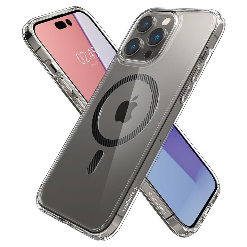 Чохол-накладка Spigen Ultra Hybrid MagFit для Apple Iphone 14 Pro Max Carbon Fiber (ACS04827)