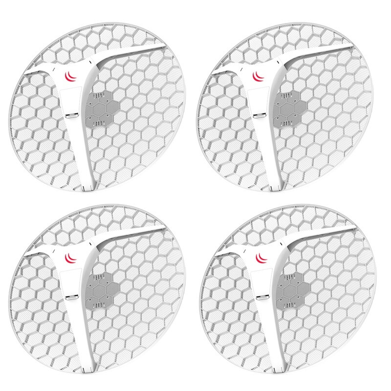 Точка доступа Mikrotik LHG XL 5 ac (RBLHGG-5acD-XL4pack) (716Mhz/256Mb 1xGE, 5Ghz, 27dBi, 4-pack)