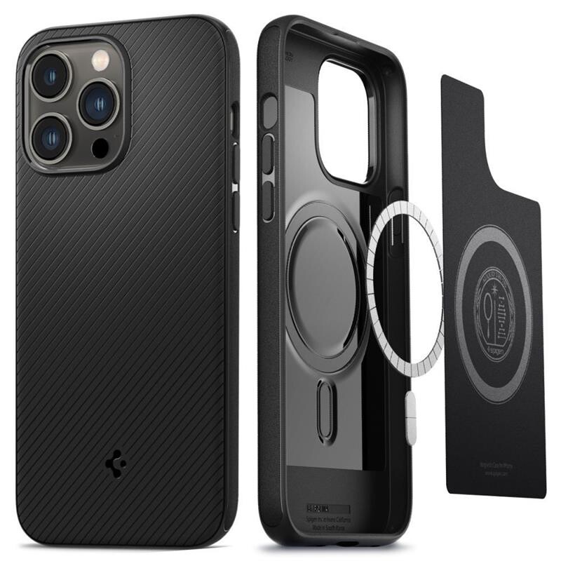 Чохол-накладка Spigen Mag Armor MagFit для Apple iPhone 14 Pro Matte Black (ACS04989)
