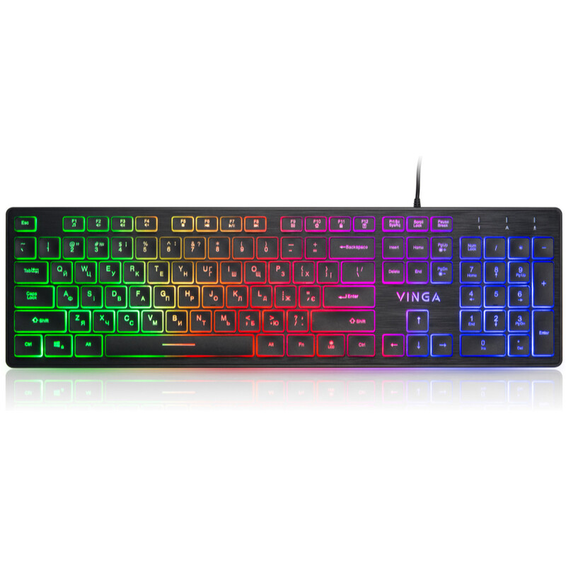 Клавіатура Vinga KB410 black