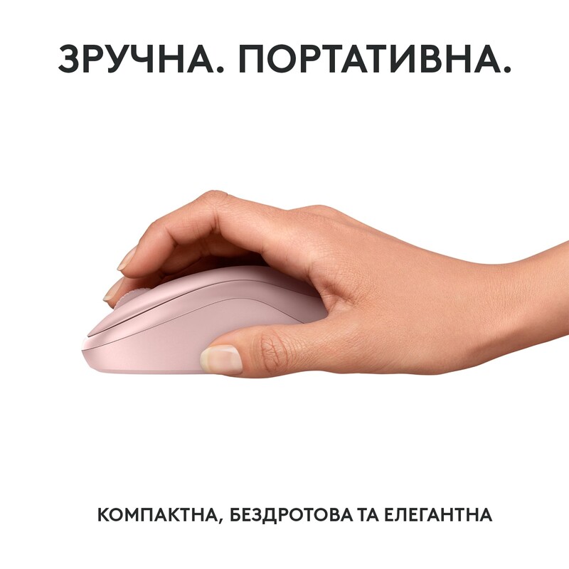 Мышь беспроводная Logitech M240 Silent Rose (910-007121)