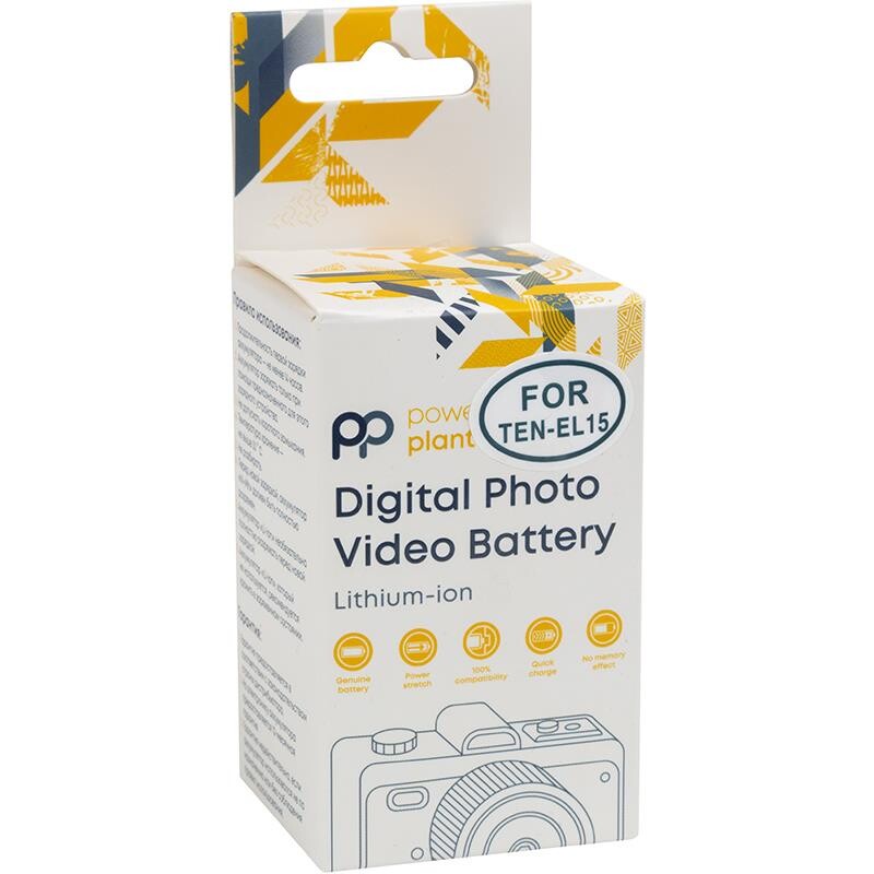 Аккумулятор PowerPlant Nikon TEN-EL15 2250mAh с кабелем Type-C (CB970902)