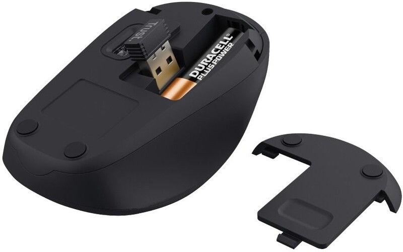 Мышь беспроводная Trust Yvi+ Silent Eco Black (24549)