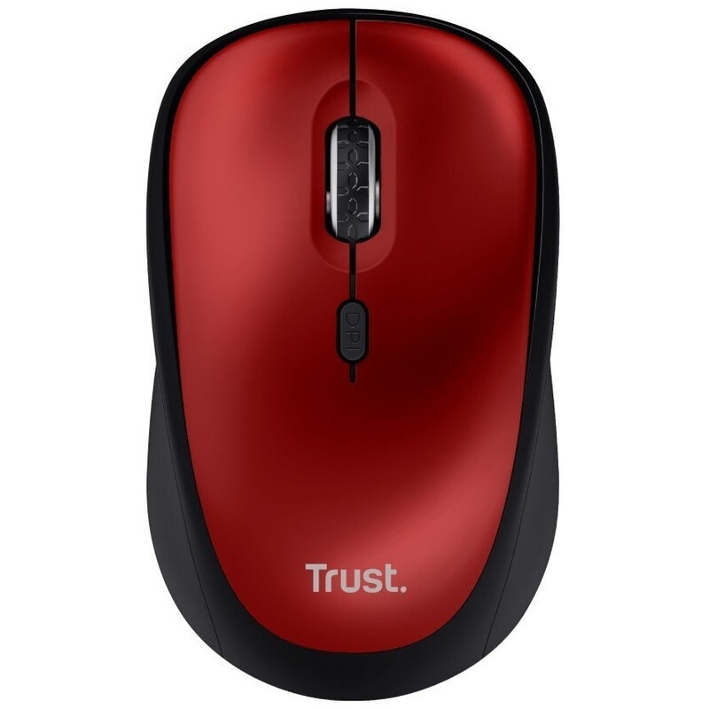 Мышь беспроводная Trust Yvi+ Silent Eco Red (24550)