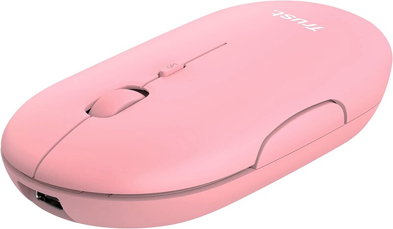 Миша бездротова Trust Puck Rechargeable Ultra-Thin BT WL Silent Pink (24125)